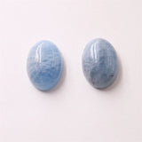 5pcs Aquamarine Semiprecious Stone Cabochons Oval 13x18mm DIY Jewelry Making