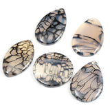 5pcs Natural Stripe Agates 15mm Stone Random Shape Pendant Women Jewelry DIY