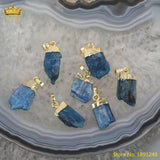 Natural Kyanite Pendants Jewelry, Raw Kyanite Stones Beads Pendants