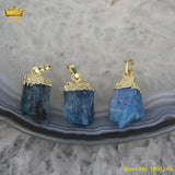 Natural Kyanite Pendants Jewelry, Raw Kyanite Stones Beads Pendants