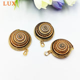 5pcs Natural Conch Shell Pendant Beads Sea Snail Large Pendants