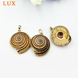 5pcs Natural Conch Shell Pendant Beads Sea Snail Large Pendants