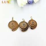 5pcs Natural Conch Shell Pendant Beads Sea Snail Large Pendants