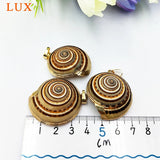 5pcs Natural Conch Shell Pendant Beads Sea Snail Large Pendants