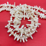 5pcs Baroque Freshwater Pearl Necklace DIY Charms Accessories Beads
