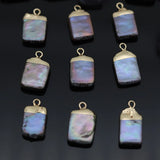 5pcs Freshwater Pearl Pendant Charm for Jewelry Making DIY 8x16-10x18mm