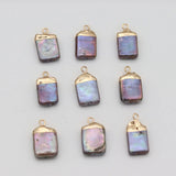 5pcs Freshwater Pearl Pendant Charm for Jewelry Making DIY 8x16-10x18mm