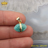 5 Natural Lapis Amazonite Stone Oval Pendant Jewelry