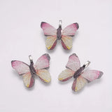 5pcs Natural Real Leaf Butterfly Shape Pendants for Jewelry Making