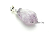 5pcs Natural Stone Crystal Pointed Pendants for Jewelry Making