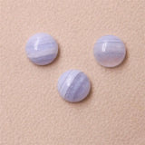 5pcs Lace Agate Chalcedony Cabochons Round 4/12mm Semiprecprecious Stones