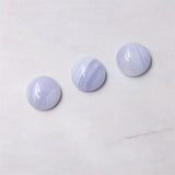 5pcs Lace Agate Chalcedony Cabochons Round 4/12mm Semiprecprecious Stones