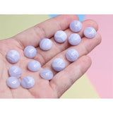 5pcs Lace Agate Chalcedony Cabochons Round 4/12mm Semiprecprecious Stones