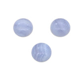 5pcs Lace Agate Chalcedony Cabochons Round 4/12mm Semiprecprecious Stones