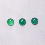 5pcs Green Agate Cabochons Round 4/6/10mm for Jewelry Making DIY