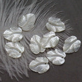 5pcs Natural Shell Butterfly Shell Leaf Beads for DIY Necklace Bracelet Earrings