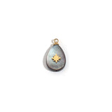 5pcs Shell Stainless Steel Charms Pendants Stone DIY Jewelry Making