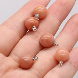 5pcs Natural Stone Agates Crystal Quartzs Turquoises Pendant 10mm