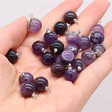 5pcs Natural Stone Agates Crystal Quartzs Turquoises Pendant 10mm