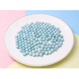 5pcs Amazonite Half Drilled Beads Round Semi Hole 6/8/10/12 MM