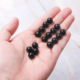 5pcs Agate Half Drilled Beads Round 6/10mm Jewelry Findings