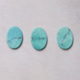 5pcs Natural Stone Dyed Howlite Turquoise Cabochons 10x14mm