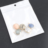 5pcs Natural Agates Pendant Charms for DIY Jewelry Necklace 18x18mm