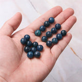 5pcs Apatite Half Drilled Beads Round 6/8/10mm Jewelry Findings