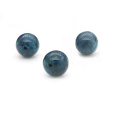 5pcs Apatite Half Drilled Beads Round 6/8/10mm Jewelry Findings