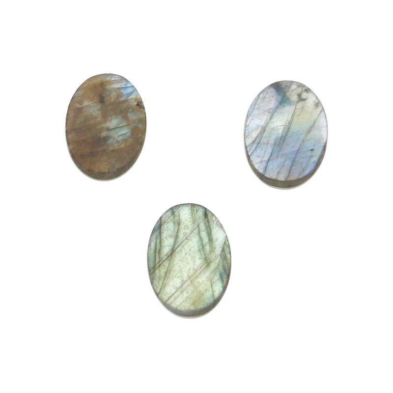 5pcs Labradorite Cabochons 10x14mm for DIY Jewelry Making