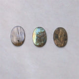 5pcs Labradorite Cabochons 10x14mm for DIY Jewelry Making