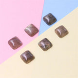 5pcs Labradorite Square Cabochons 8/10mm Craft Material for Jewelry Making DIY