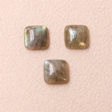 5pcs Labradorite Square Cabochons 8/10mm Craft Material for Jewelry Making DIY