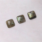 5pcs Labradorite Square Cabochons 8/10mm Craft Material for Jewelry Making DIY