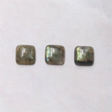 5pcs Labradorite Square Cabochons 8/10mm Craft Material for Jewelry Making DIY
