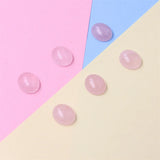 5pcs Rose Quartz Cabochons Oval 6x8/7x9/8x10/10x12/13x18mm