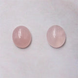 5pcs Rose Quartz Cabochons Oval 6x8/7x9/8x10/10x12/13x18mm