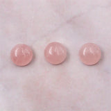5pcs Rose Quartz Cabochons 2-16mm Natural Stone Jewelry Making DIY Pendant