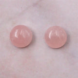 5pcs Rose Quartz Cabochons 2-16mm Natural Stone Jewelry Making DIY Pendant