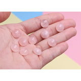 5pcs Rose Quartz Cabochons 2-16mm Natural Stone Jewelry Making DIY Pendant