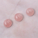 5pcs Rose Quartz Cabochons 2-16mm Natural Stone Jewelry Making DIY Pendant