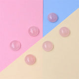5pcs Rose Quartz Cabochons 2-16mm Natural Stone Jewelry Making DIY Pendant