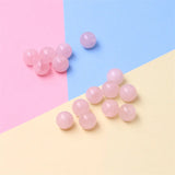 5pcs Rose Quartz Half Drilled Beads 6/8/10mm Jewelry Findings