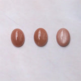 5pcs Sunstone Cabochons Oval Shape 3x5-13x18mm Jewelry Making Craft Findings