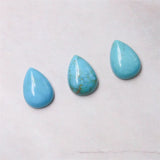 5pcs Turquoise Teardrop Cabochons for Jewelry Making