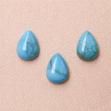 5pcs Turquoise Teardrop Cabochons for Jewelry Making