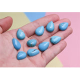 5pcs Turquoise Teardrop Cabochons for Jewelry Making