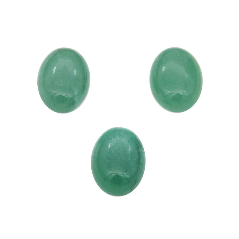 5pcs Green Aventurine Cabochons Oval 4x6/6x8/8x10/12x16mm