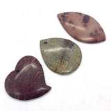 5pcs Natural Stone Pendant Necklace Reiki Healing Amulet DIY Jewelry Making
