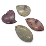 5pcs Natural Stone Pendant Necklace Reiki Healing Amulet DIY Jewelry Making
